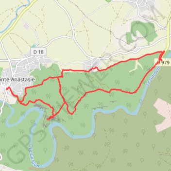 Russan - Sainte Anastasie GPS track, route, trail
