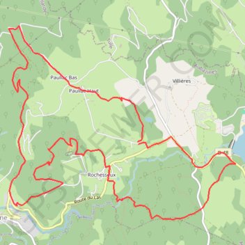 Aubazine Puy de Pauliac GPS track, route, trail
