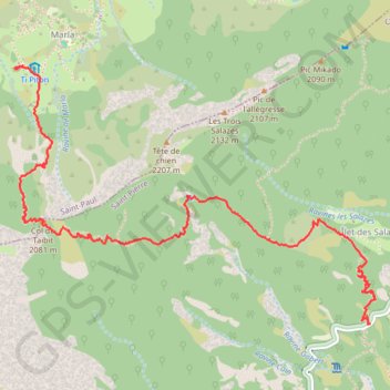 🚶 Trace du Cirque de Cilaos GPS track, route, trail