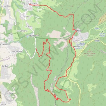 Le Revard GPS track, route, trail