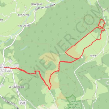 Saint-Régis du Coin GPS track, route, trail