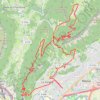 Saint Eynard, Rachais, Mont Jalla depuis Grenoble GPS track, route, trail