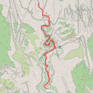 The Narrows GPS track, route, trail