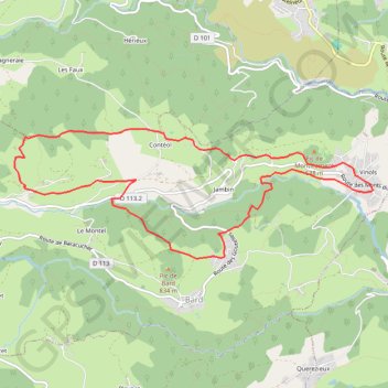 Randonnée De La Fourme boucle GPS track, route, trail