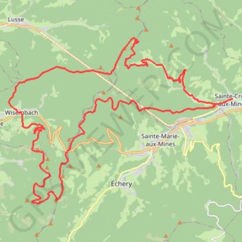 Le Circuit des Bavarois GPS track, route, trail