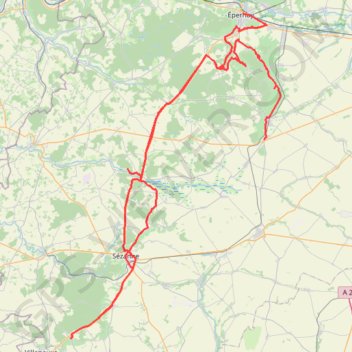 Route touristique du Champagne : Côte des Blancs GPS track, route, trail