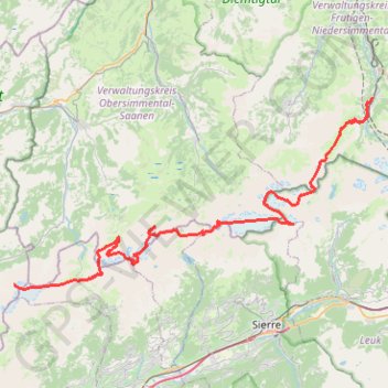 Haute route bernoise GPS track, route, trail