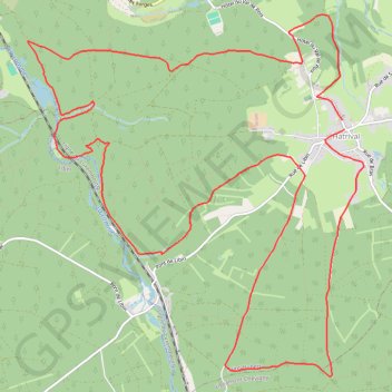 Hatrival - Province du Luxembourg - Belgique GPS track, route, trail