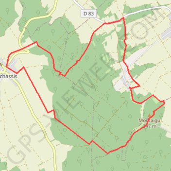 L aux Bois Vauchassis GPS track, route, trail