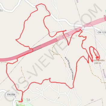 Boucle de 8km de Monte de Santo (Nord de Ponte de Lima - Portugal) GPS track, route, trail