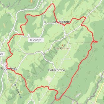 Circuit de Croaby - Les Molunes GPS track, route, trail