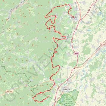 Trail Alsace Grand Est by UTMB® - Ultra-Trail des Païens GPS track, route, trail