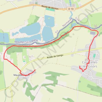 Vexin Français GPS track, route, trail