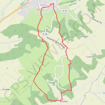 Chemin de Rouillac GPS track, route, trail
