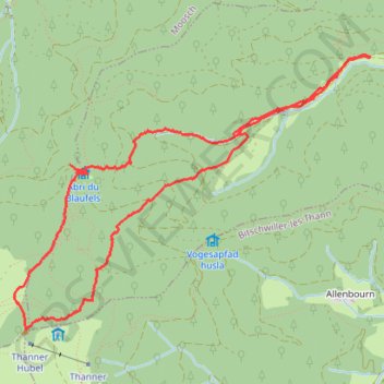 Thanner Hubel GPS track, route, trail