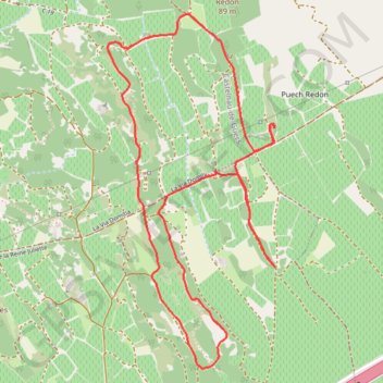 La Via Domitia - Pinet GPS track, route, trail