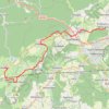 Le chemin de Compostelle entre Echenans-sous-Mont-Vaudois et Saulnot GPS track, route, trail