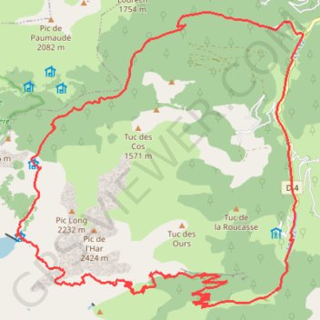 Mines de Bentaillou GPS track, route, trail