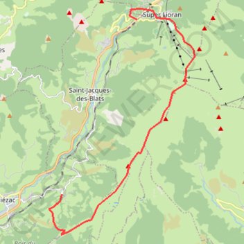 Thiézac Super Lioran GPS track, route, trail