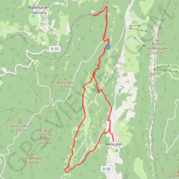Le Pas du Follet GPS track, route, trail