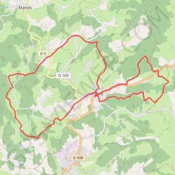 Autour de Luriecq GPS track, route, trail