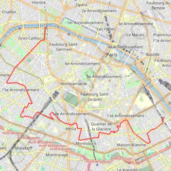 Paris BNF - Invalides GPS track, route, trail