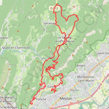 Chamechaude Saint Eynard GPS track, route, trail