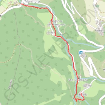 Val Maira : Vernetti - Torrelo GPS track, route, trail