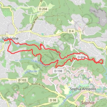 2021 03 26 - Le Bruguet La Brague rectifié GPS track, route, trail