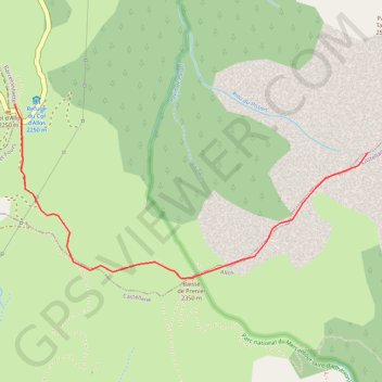 Le Petit Cheval de Bois depuis le Col d'Allos GPS track, route, trail