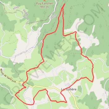 La Croix de l'Epinat - La Tuilière GPS track, route, trail