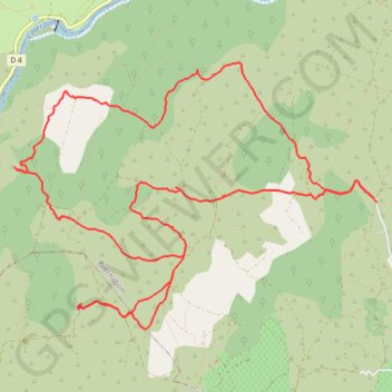 Puechabon, Bergerie Neuve, Belvedère, Grotte GPS track, route, trail