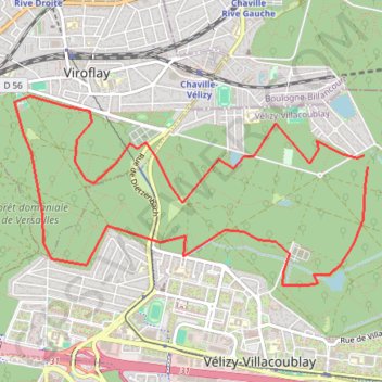 Foret de Meudon GPS track, route, trail
