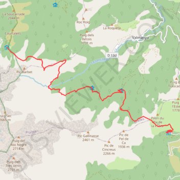 GR10 Cortalets - Batère GPS track, route, trail