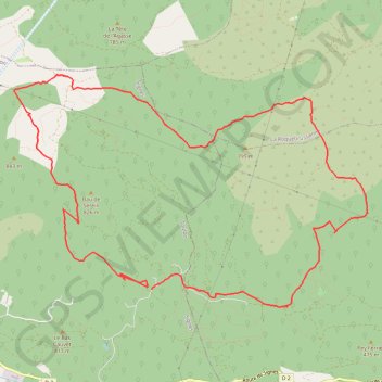 Plateau d'agnis GPS track, route, trail