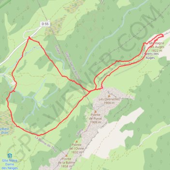 Plateau des Glières GPS track, route, trail