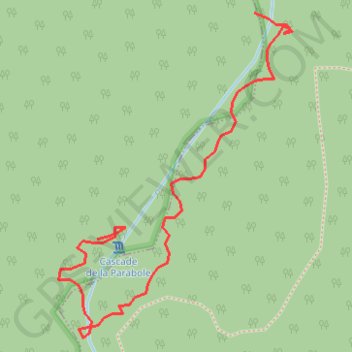 Cascade de la Parabole GPS track, route, trail