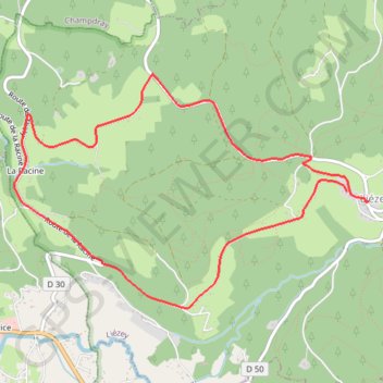 Liézey GPS track, route, trail