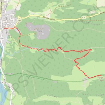 Montagne du Rey - Louvie Juzon GPS track, route, trail