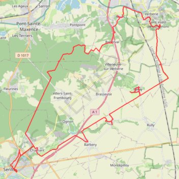 Senlis-Roberval GPS track, route, trail