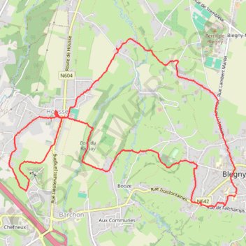 Marche Blegny GPS track, route, trail