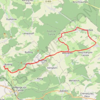 Circuit du Hackenberg - Buding GPS track, route, trail