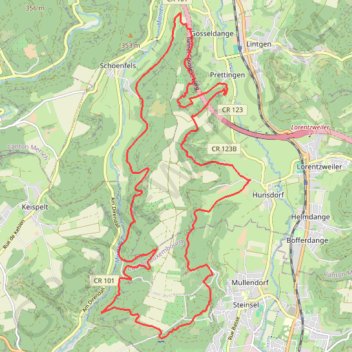 Steinsel GPS track, route, trail