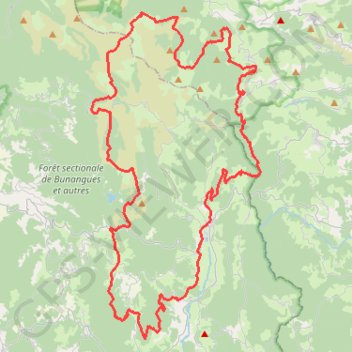 Rando des Crêtes du Forez - Col des Pradeaux GPS track, route, trail