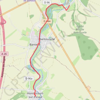 Saint-Jacques-en-Boulangrie - Abbaye de Vaucelles - Honnecourt-sur-Escaut GPS track, route, trail