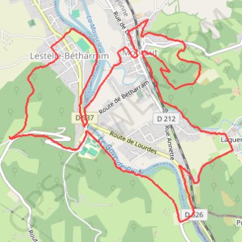 Lestelle - Boucle des Bastides GPS track, route, trail