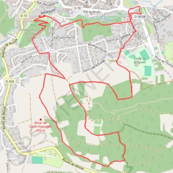 Boucle de Chalusset GPS track, route, trail