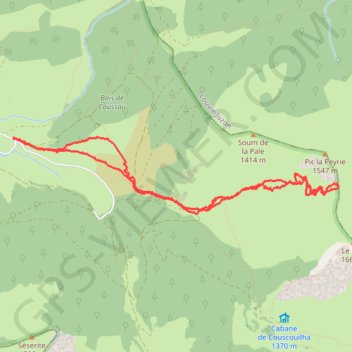 Port de Castet - Col des Houssat GPS track, route, trail