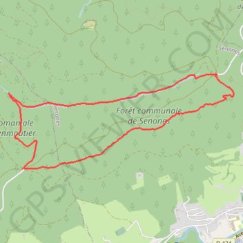 Moyenmoutier croix de Malfosse GPS track, route, trail