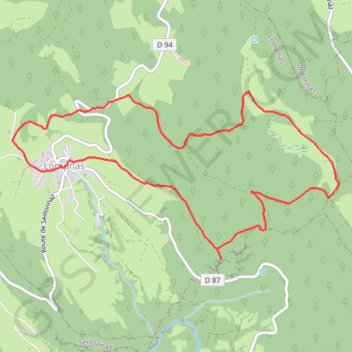 Plateau des Charmilles et grotte de la Jaquette GPS track, route, trail